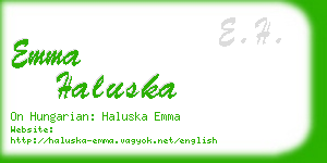 emma haluska business card